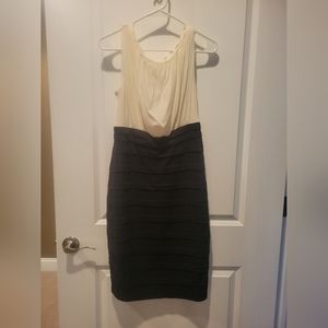 Black & Cream Cocktail Dress